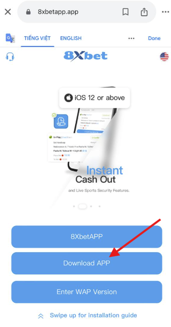 Hướng dẫn cài đặt tải app 8xbet Android và iPhone