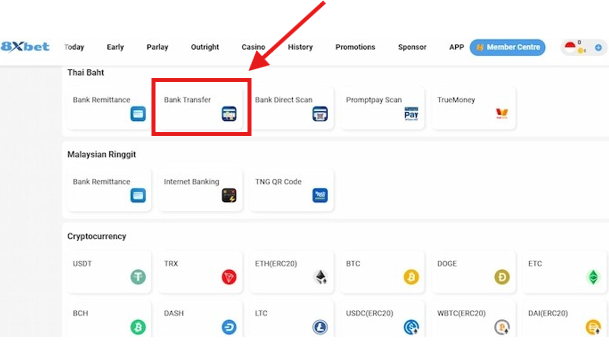 Cách nạp tiền 8XBET qua ngân hàng đơn giản, nhanh chóng
